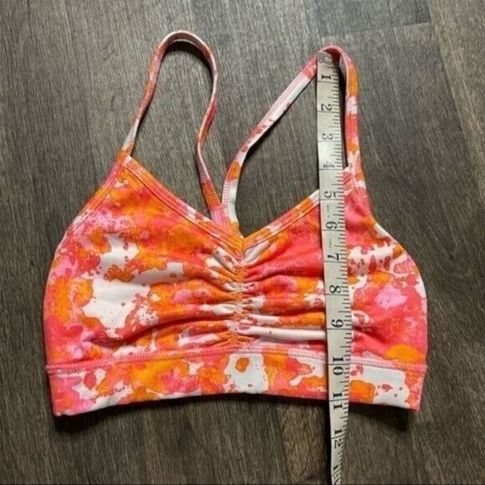 Old Navy Orange & White Light Support Sports Bra Size XS - Picture 7 of 9